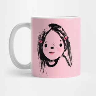 Graphic Girl Sketch Mug